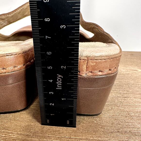 Dansko Mary Jane Brown Leather Mules Womens 36 Professional Comfort Shoes Clogs - Picture 8 of 8